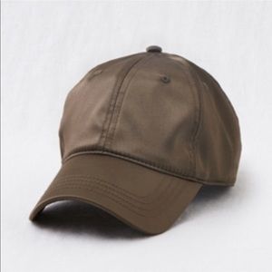Green Aerie satin baseball cap